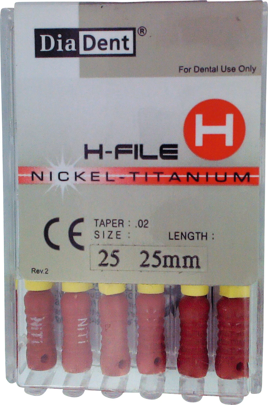 DiaDent® NiTi Hedstroem Files Packung 6 Stück 25 mm, ISO 025