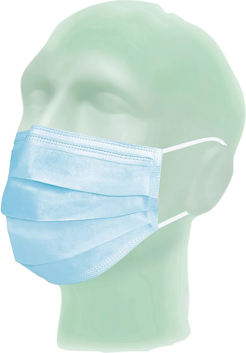 Suavel® Protec OP-Gesichtsmaske Packung 50 Stück blau, mit elastischer Ohrenschlaufe