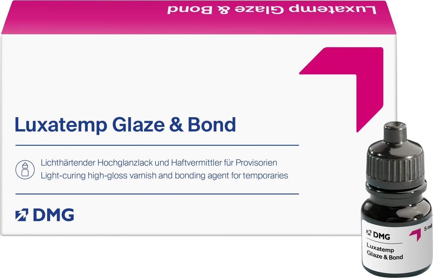 Luxatemp® Glaze & Bond Packung 5 ml Flasche, 25 Pinsel