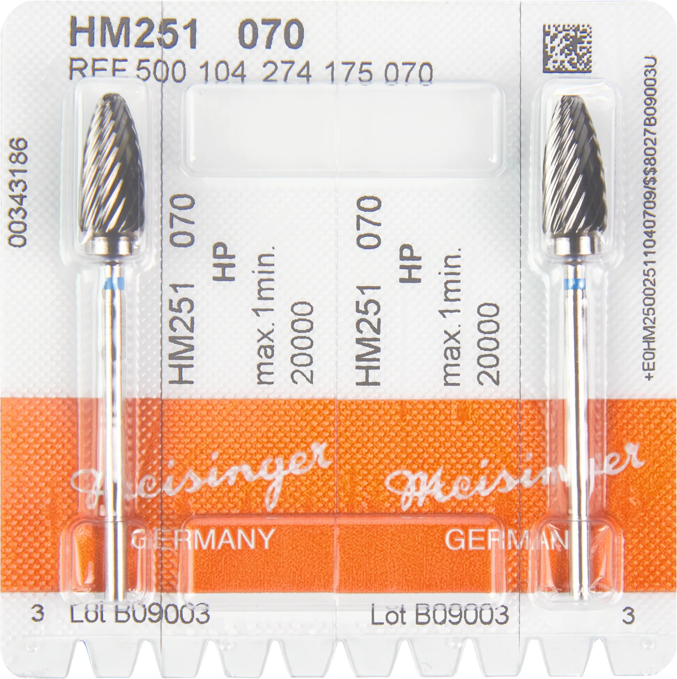 HM-Fräser S Packung 2 Stück blau standard, HP, Figur 274, 14,7 mm, ISO 070