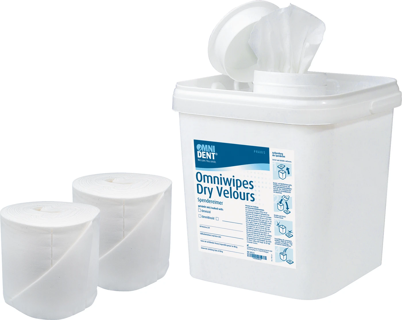 Omniwipes Dry Velours Packung 2 x 75 Stück, 28 x 28 cm