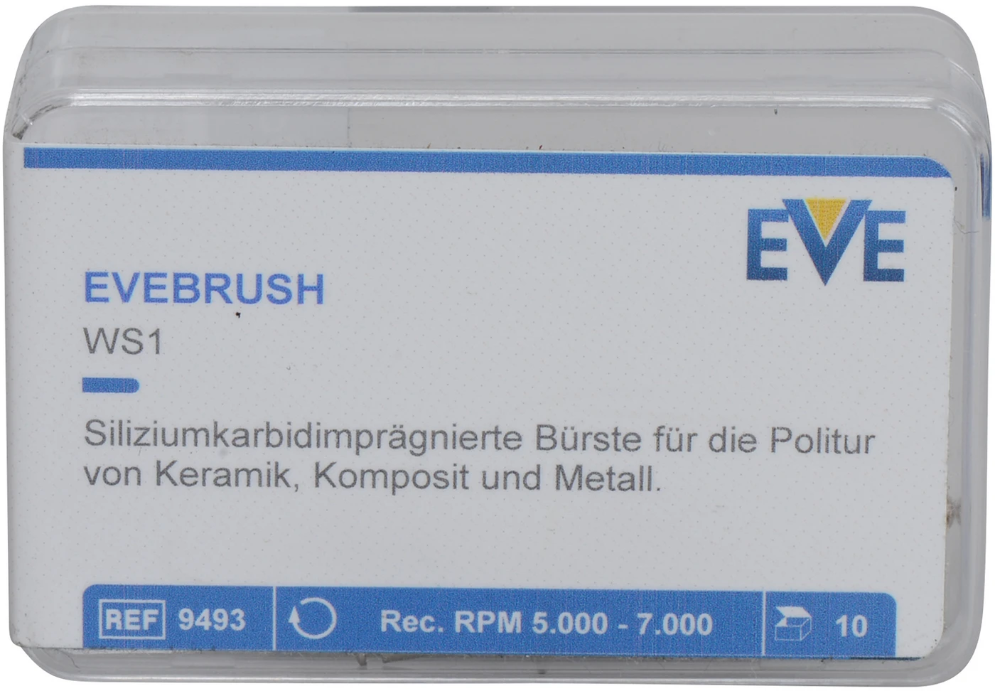 EVEBRUSH Packung 10 Stück fein, RA, WS1, 4 x 6,5 mm