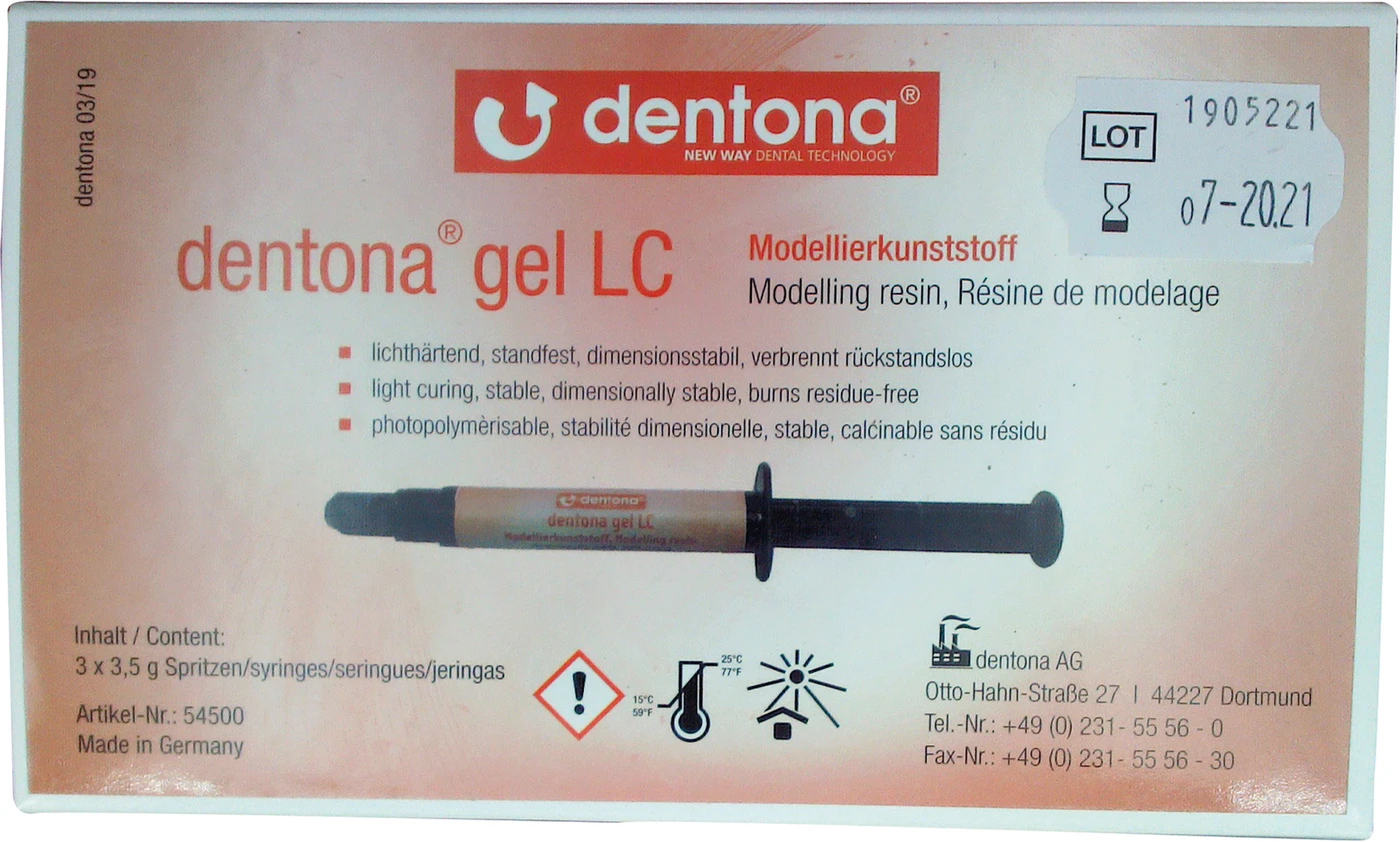 dentona gel LC Packung 3 x 3,5 g Spritze