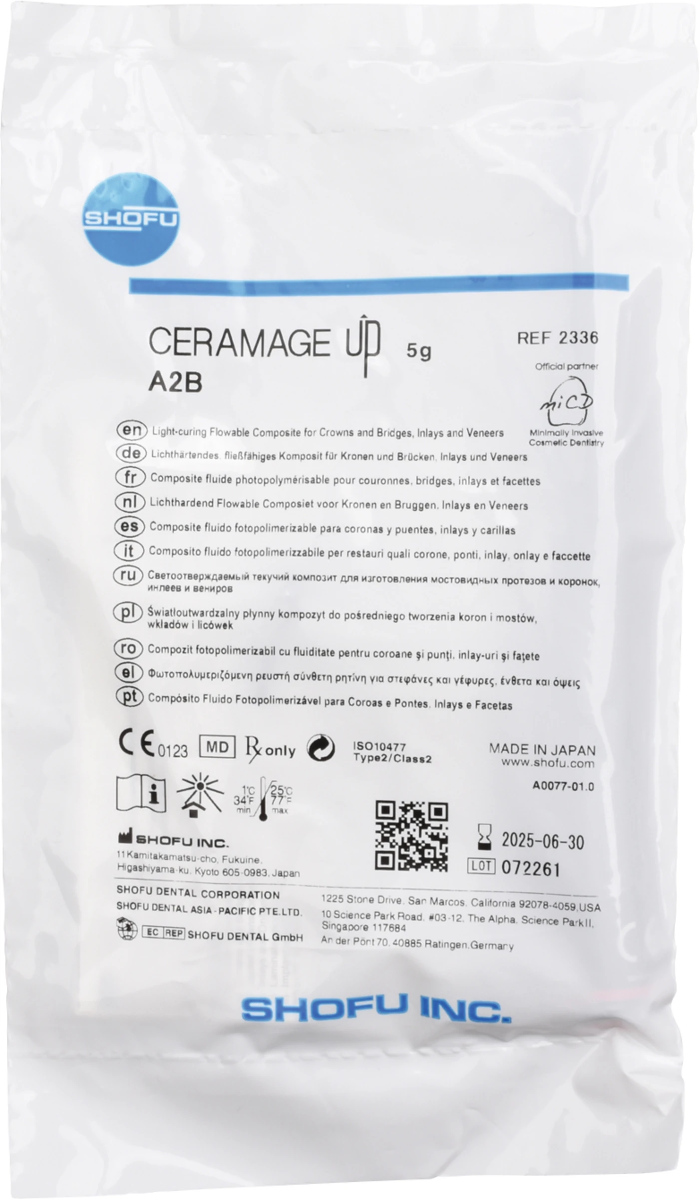 CERAMAGE UP Spritze 5 g Komposit body A2B