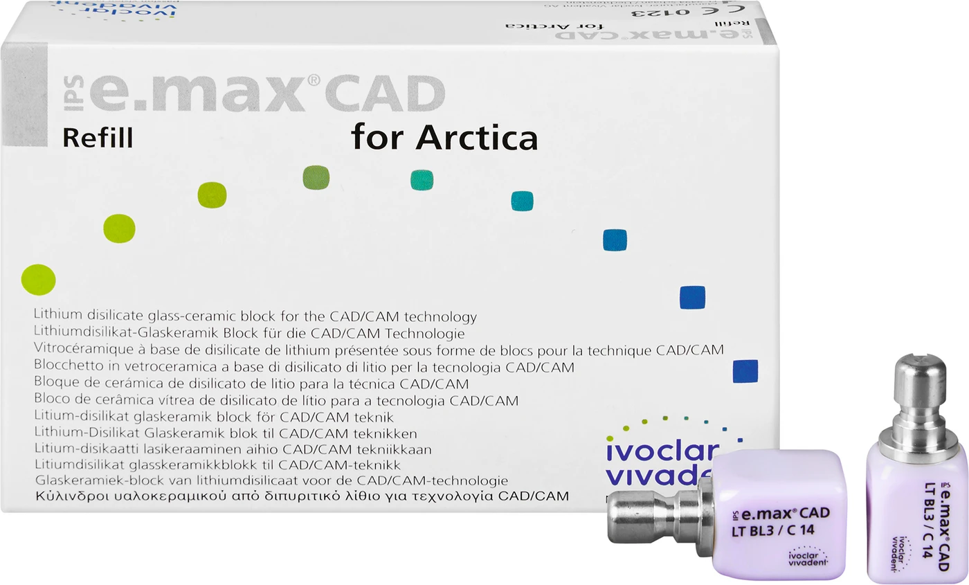 IPS e.max CAD for ARCTICA Packung 5 Stück Gr. C14, BL3 LT
