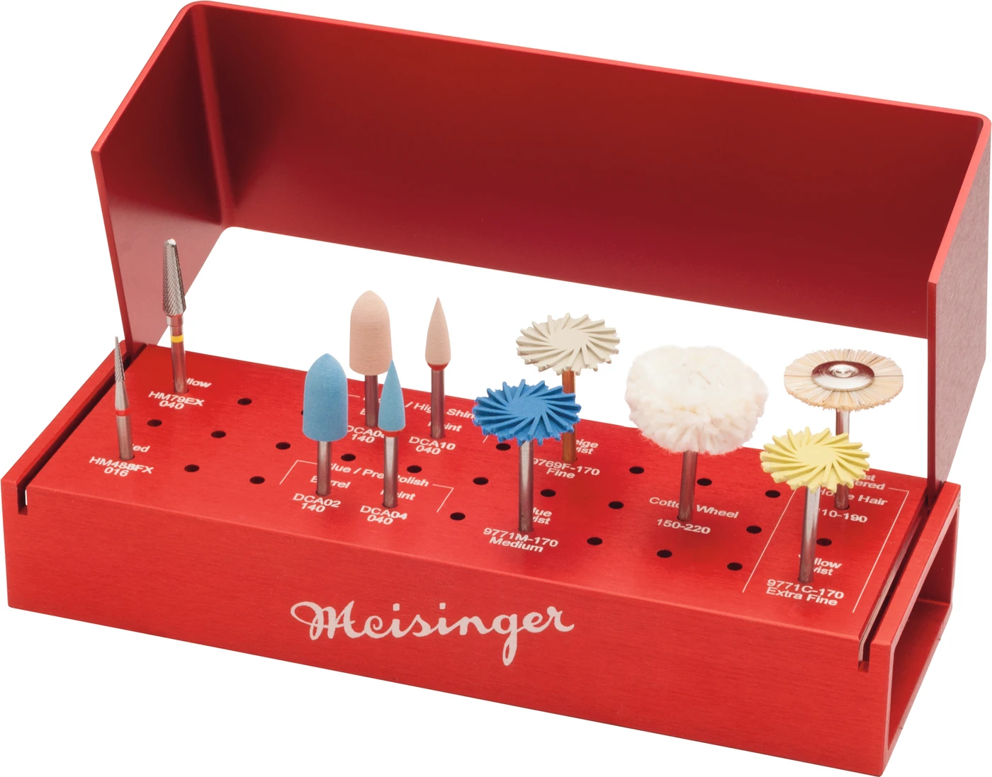 Adjusting & Polishing Kit Kit 11 Instrumente (2 Fräser, 9 Polierer)