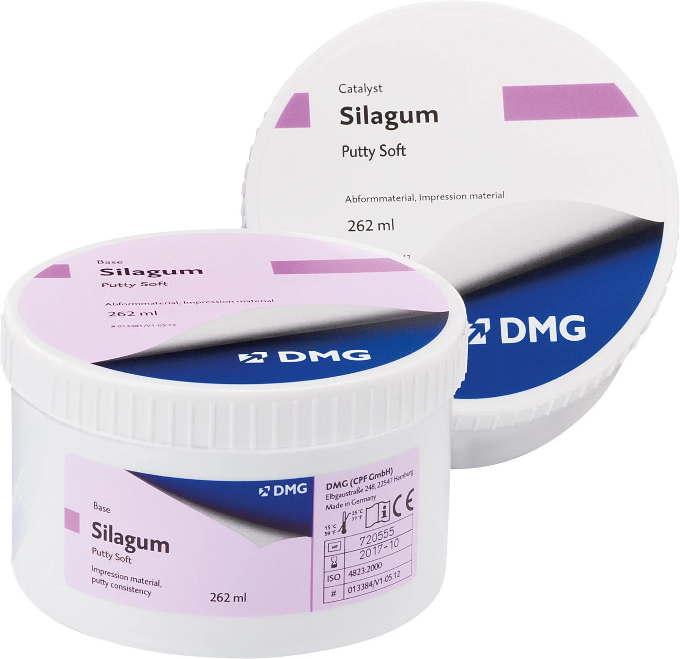 Silagum Putty Packung 262 ml Basispaste, 262 ml Katalysatorpaste, Soft