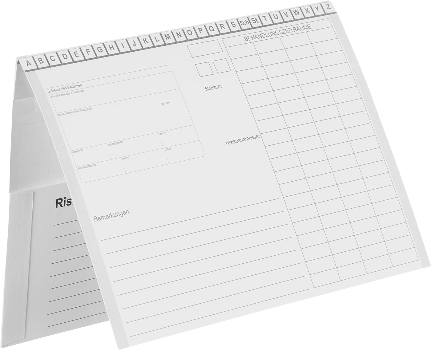 Karteimappen A5/D70 Packung 100 Stück weiß mit Heftzunge