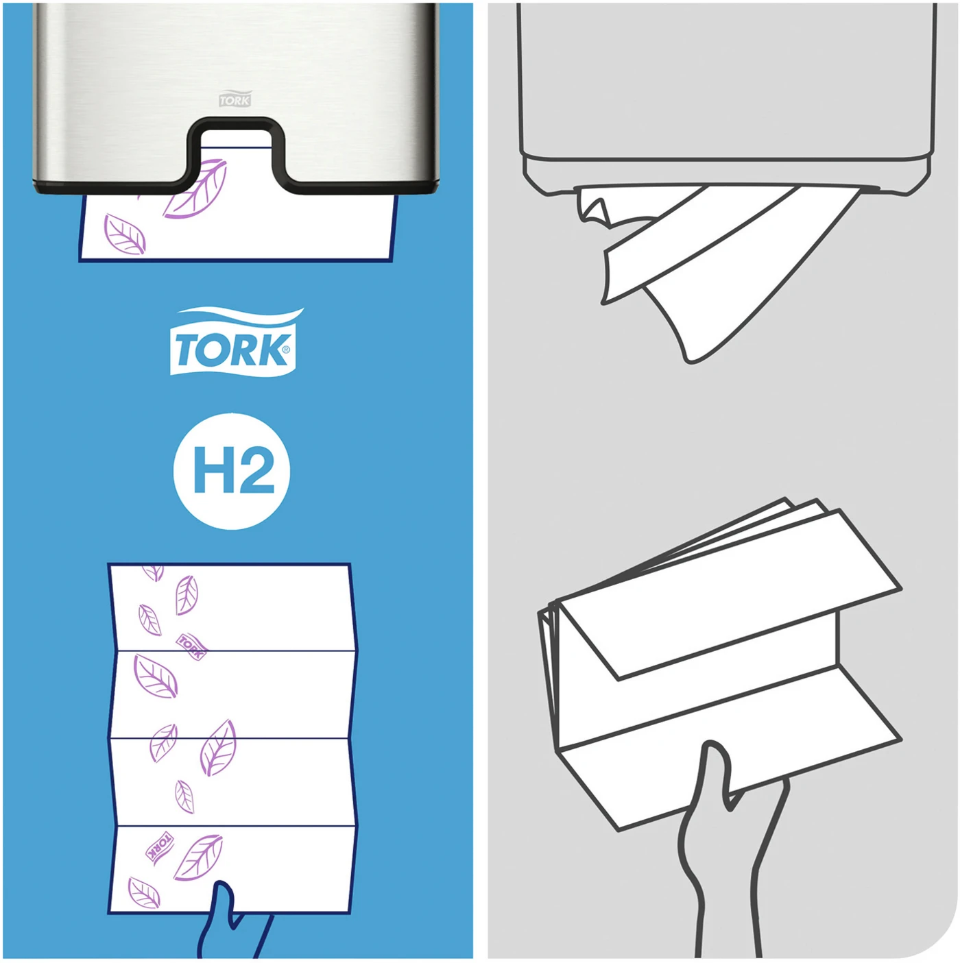 TORK® Xpress® extra weiche Multifold (Interfold) Handtücher H2 System Karton 21 x 100 Stück