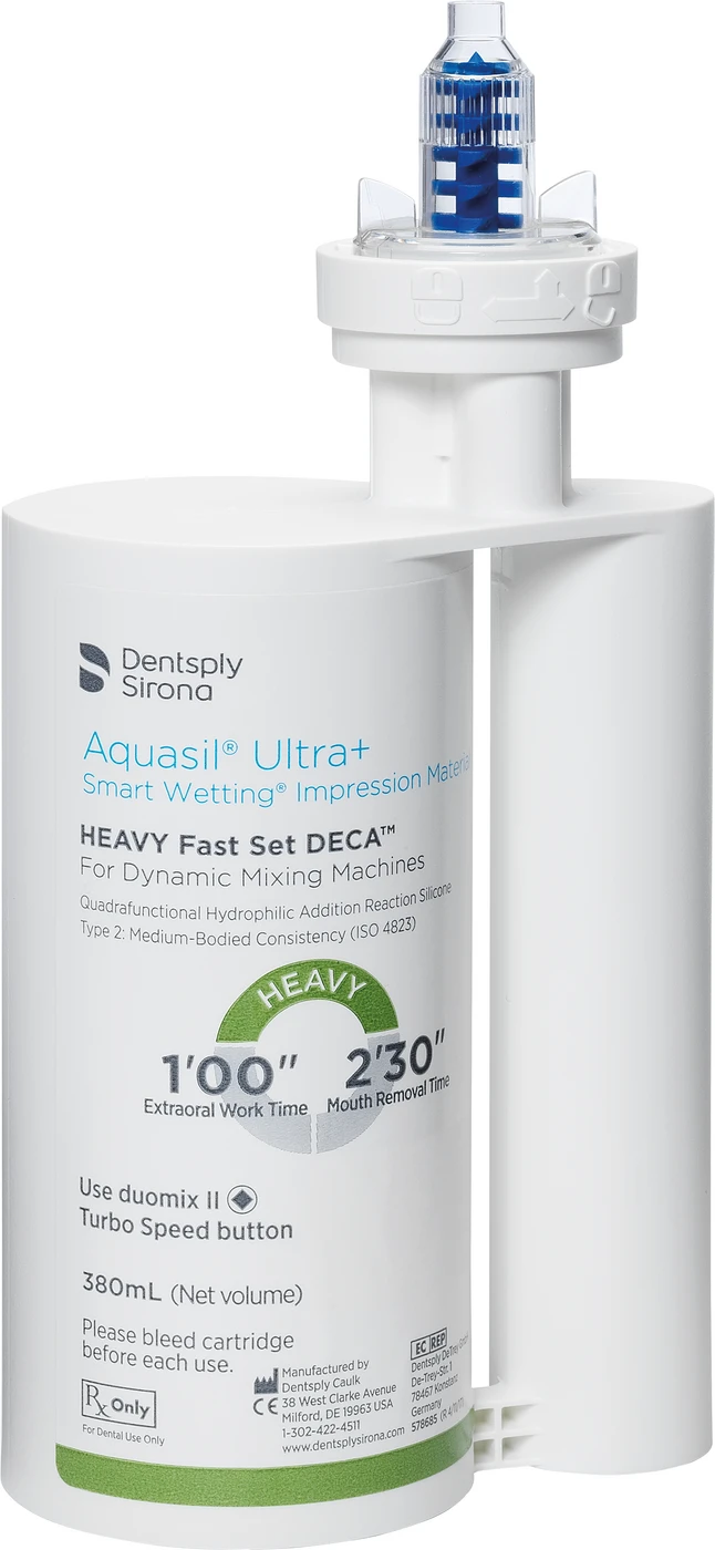 Aquasil® Ultra+ Packung 2 x 380 ml Doppelkartusche DECA Heavy Fast Set, 20 Mischkanülen