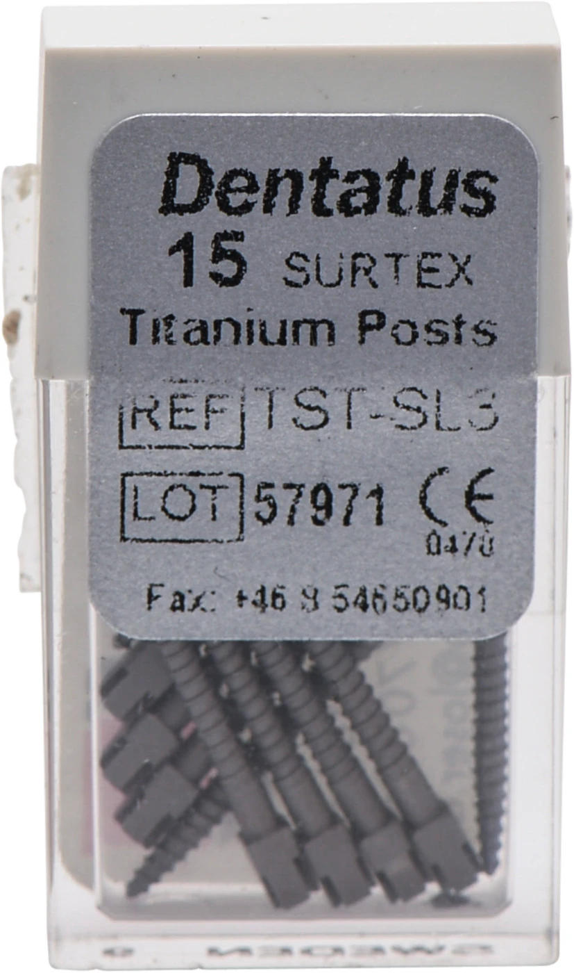 Classic Surtex Titan Wurzelstifte Packung 15 Stück 17 mm, Ø 1,35 mm, Größe 3