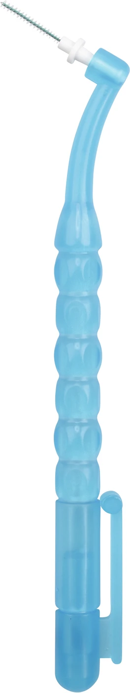 Pic-Brush® Introkit1 Stück blau transparent, 4 Bürsten (weiß, grün, blau, orange)