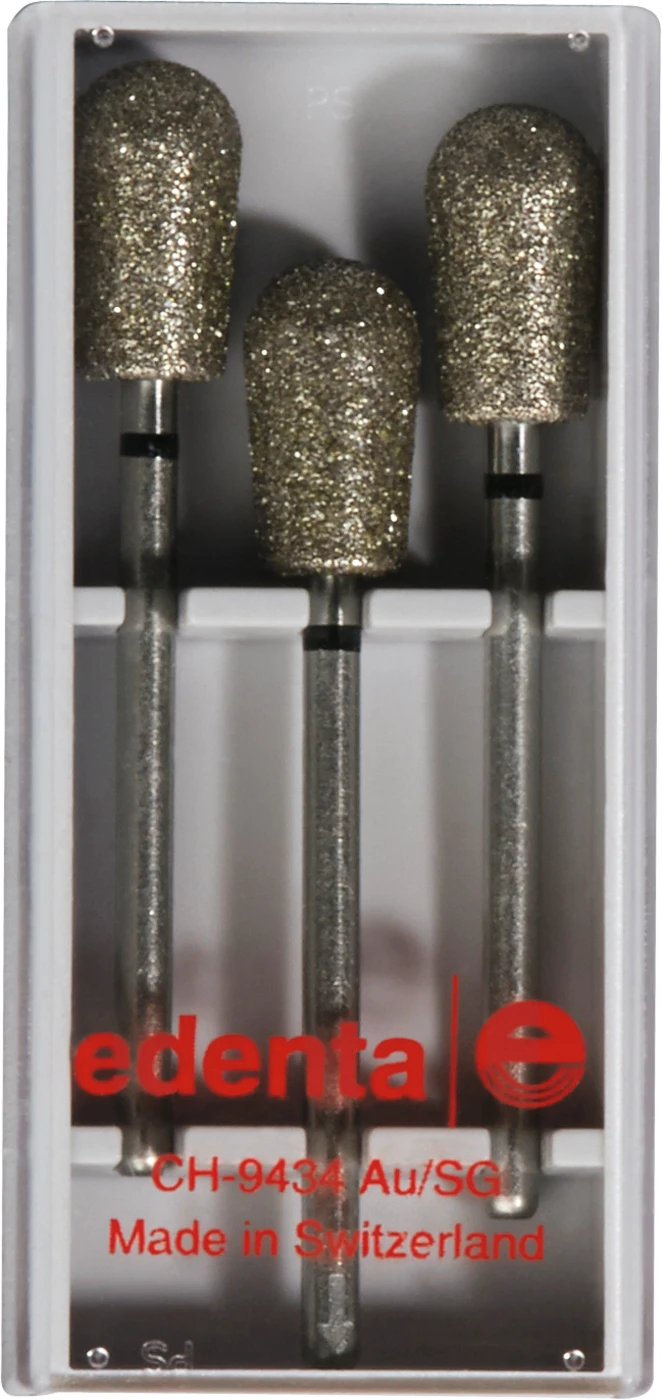 Diamanten 830 Packung 3 Stück schwarz supergrob, HP, Figur 238 Birne, 12,5 mm, ISO 070