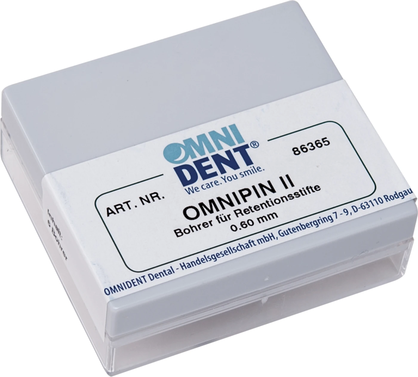 OMNIPIN II Packung 6 Vorbohrer rot, 2,2 mm, .021"/0,6 mm