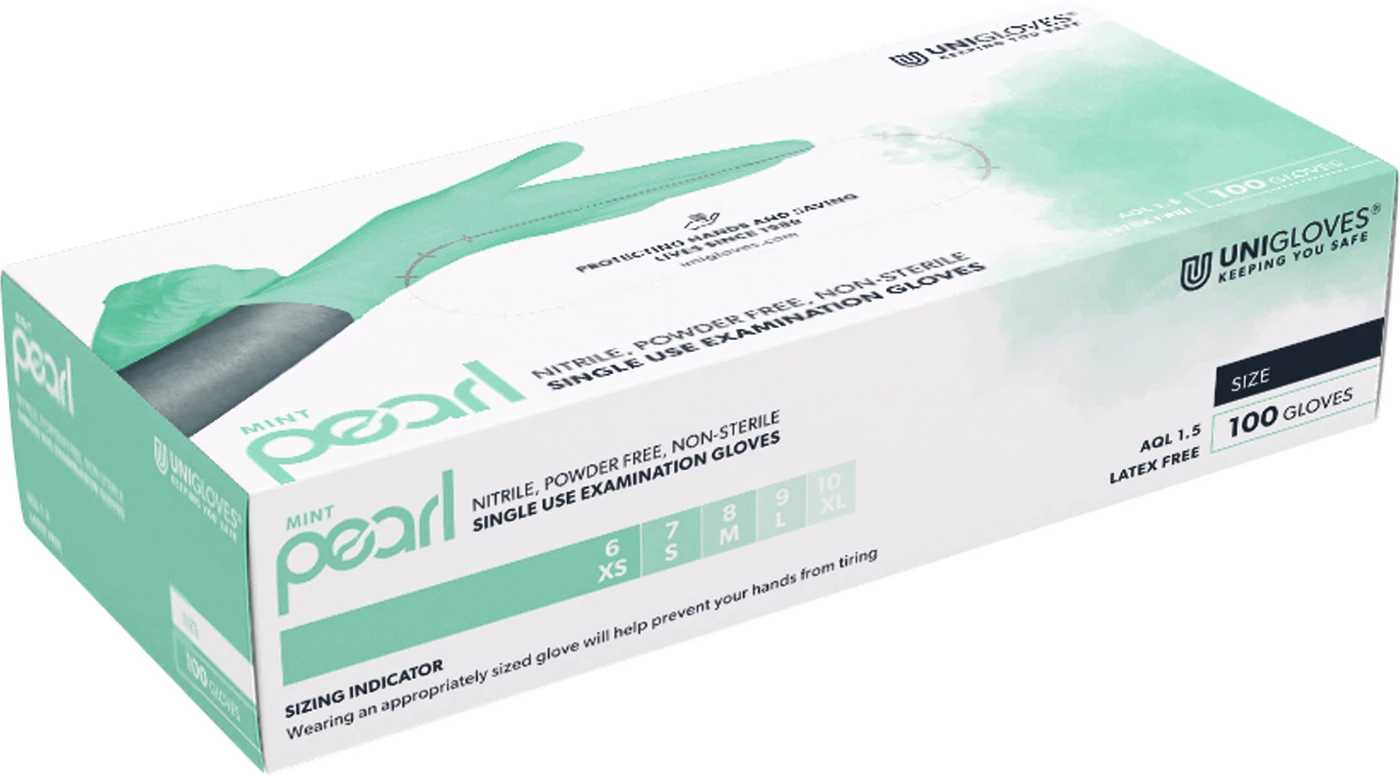 MINT PEARL Packung 100 Stück puderfrei, mint, XL MINT PEARL Packung 100 Stück puderfrei, mint, XL
