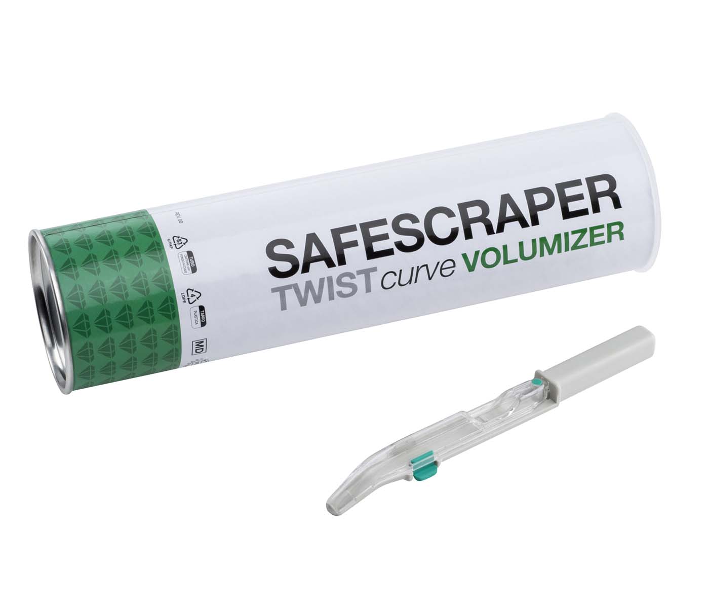 Safescraper® Twist Curve VOLUMIZER Packung 3 Stück gebogen
