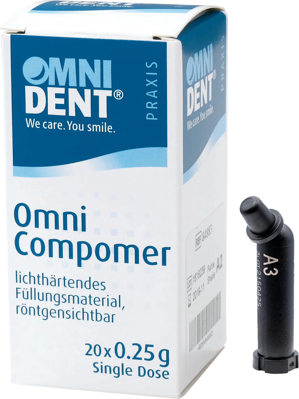 Omni Compomer Packung 20 x 0,25 g Single Dose A3