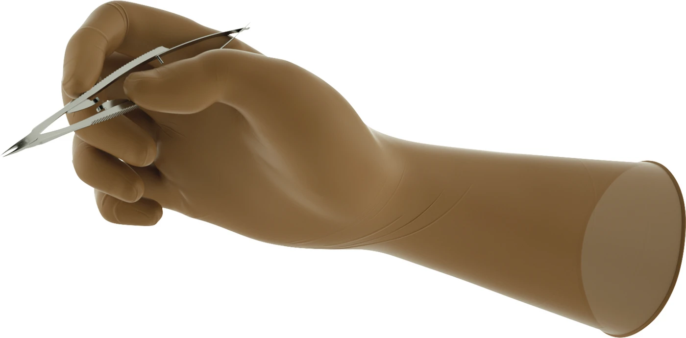 ENCORE® Latex Micro Packung 50 Paar puderfrei, braun, Größe 5,5