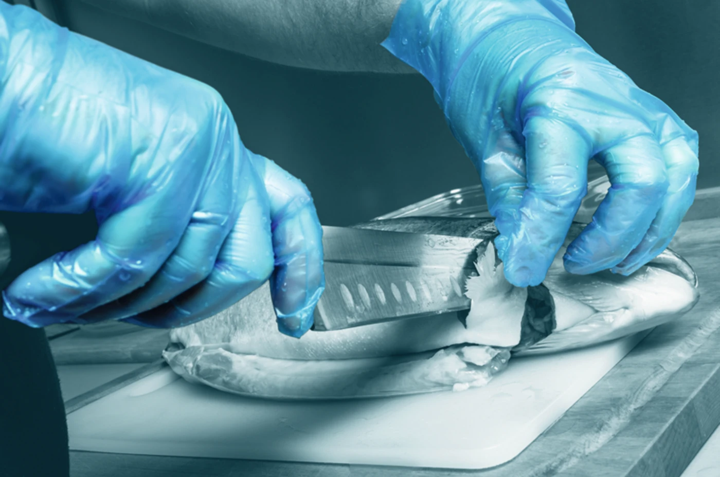 Unicare Blue TPE Packung 200 Stück puderfrei, blau, Größe S