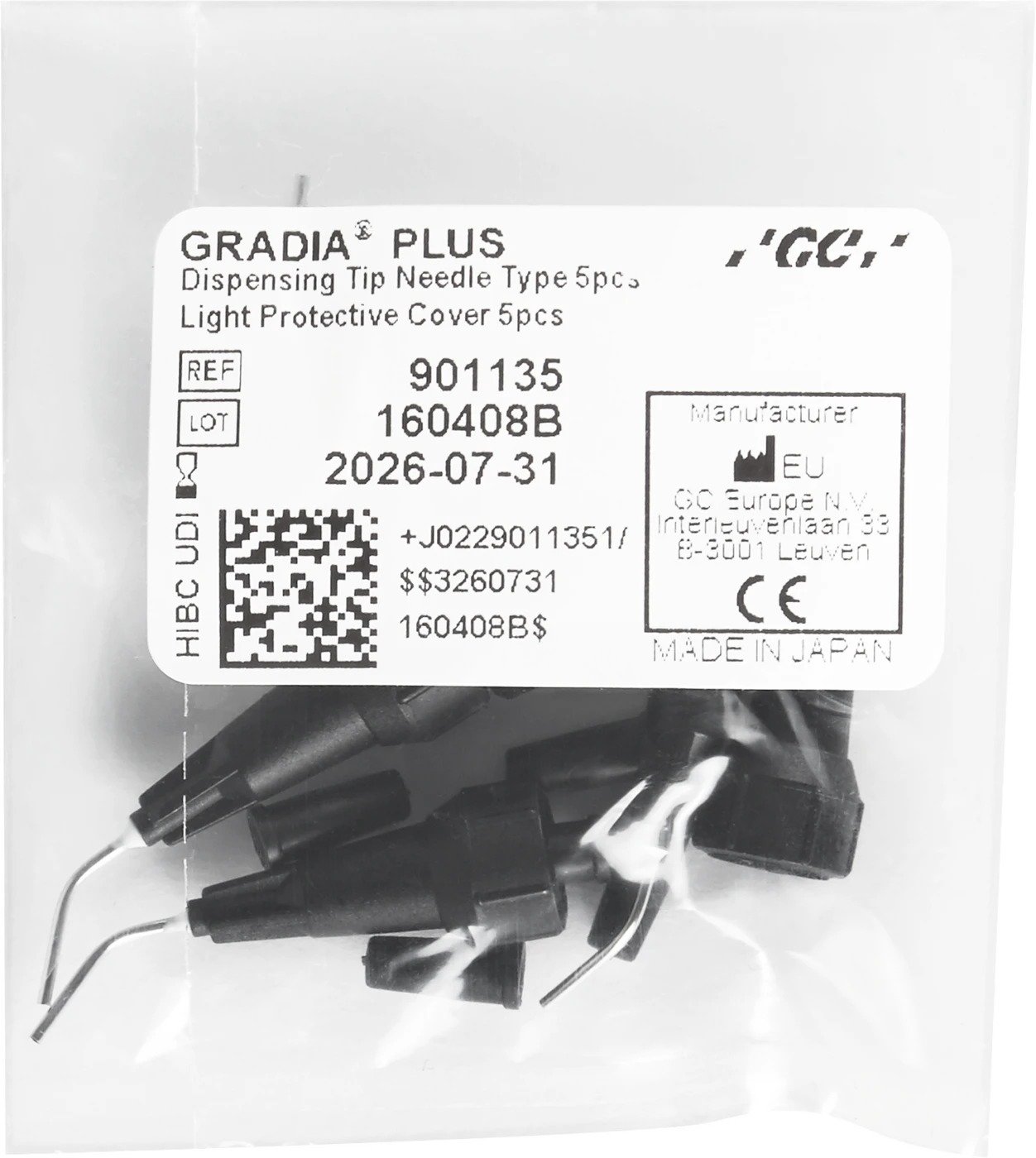 GC GRADIA PLUS Dosierspitze Packung 5 Stück Nadel