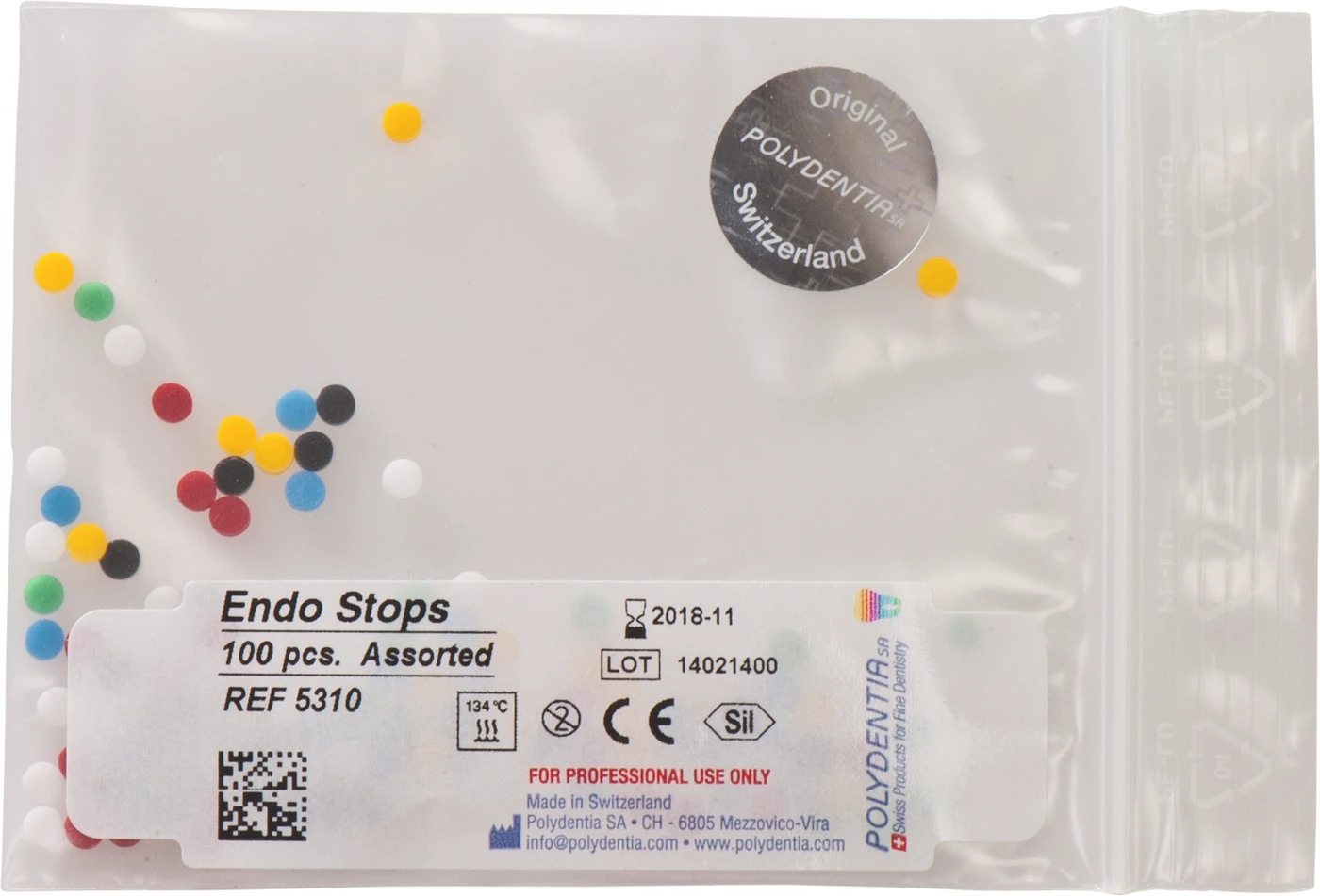 Endo Stops Packung 100 Endo-Stopper sortiert