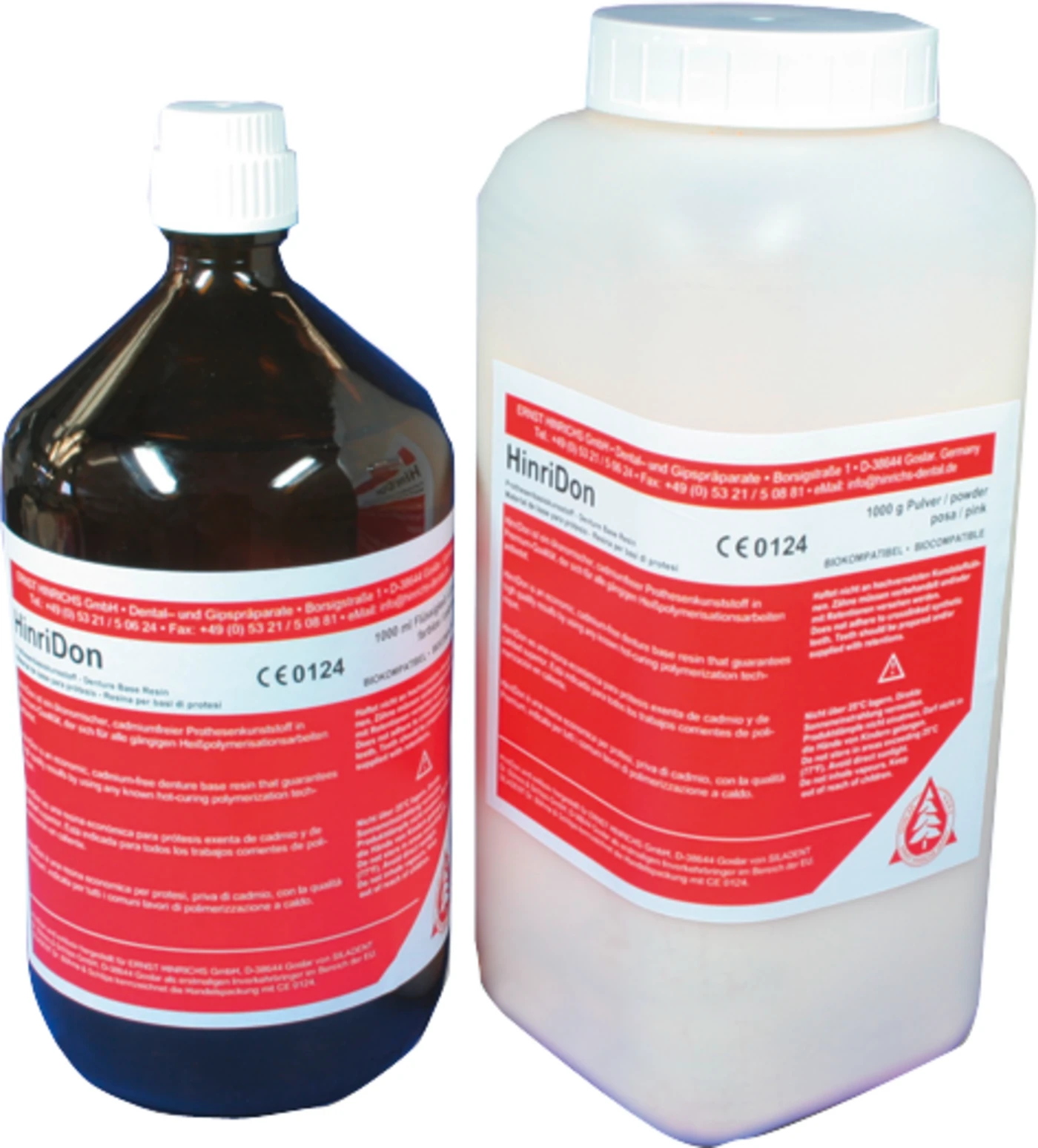 HinriDon Packung 1 kg Pulver, rosa-opak