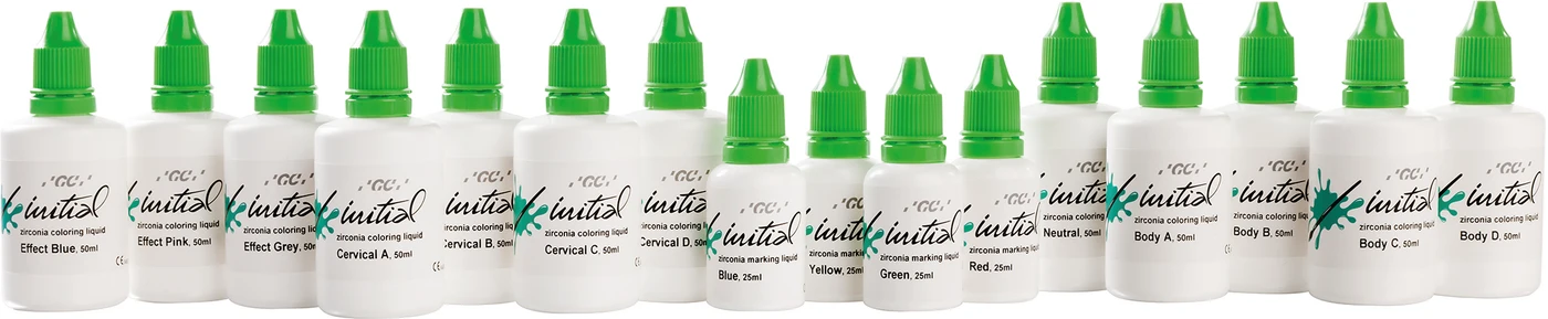 GC Initial™ Zirconia Coloring Liquid Set