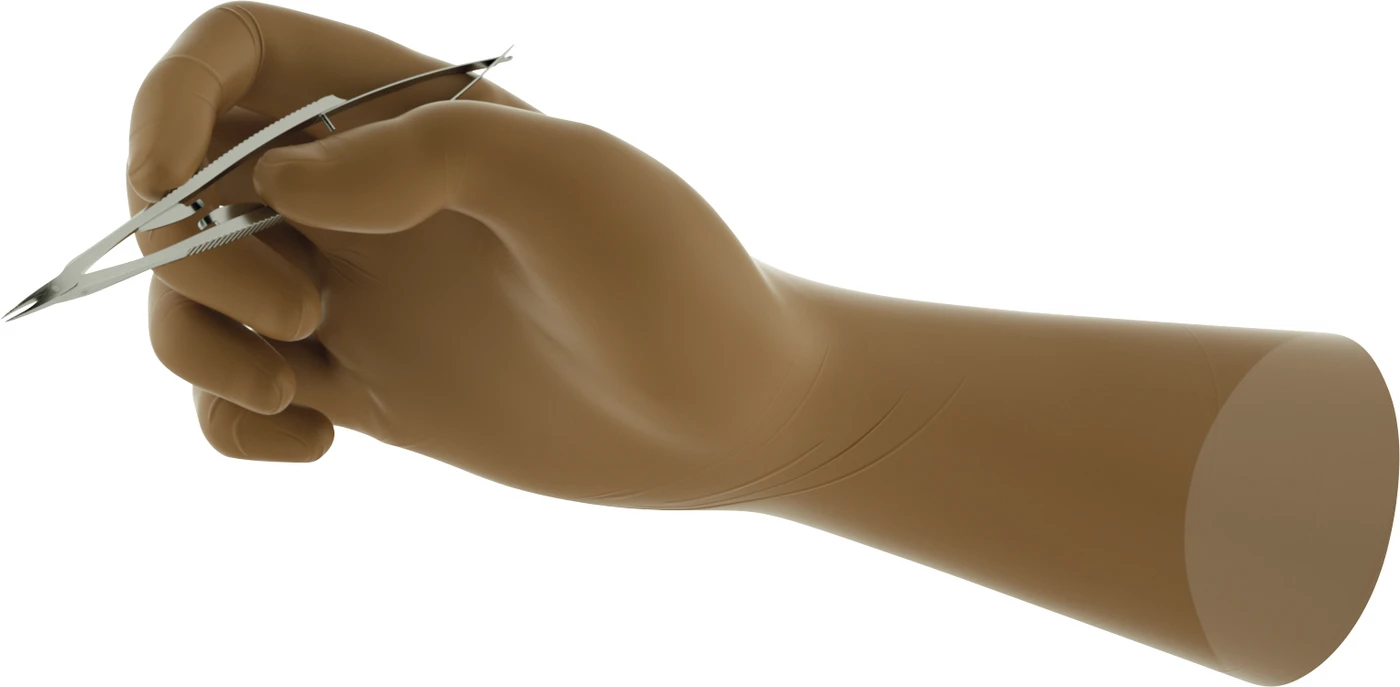 Gammex® Latex Micro Packung 50 Paar puderfrei, braun, Größe 6