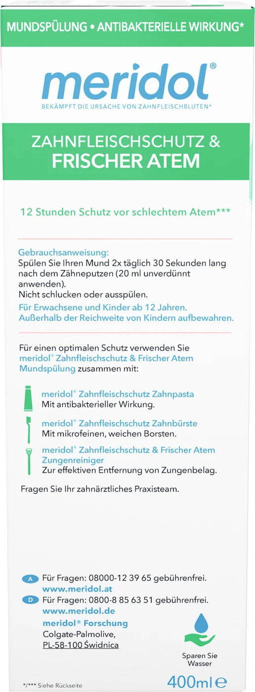 meridol® ZAHNFLEISCHSCHUTZ & FRISCHER ATEM Mundspülung Flasche 400 ml meridol® ZAHNFLEISCHSCHUTZ & FRISCHER ATEM Mundspülung Flasche 400 ml