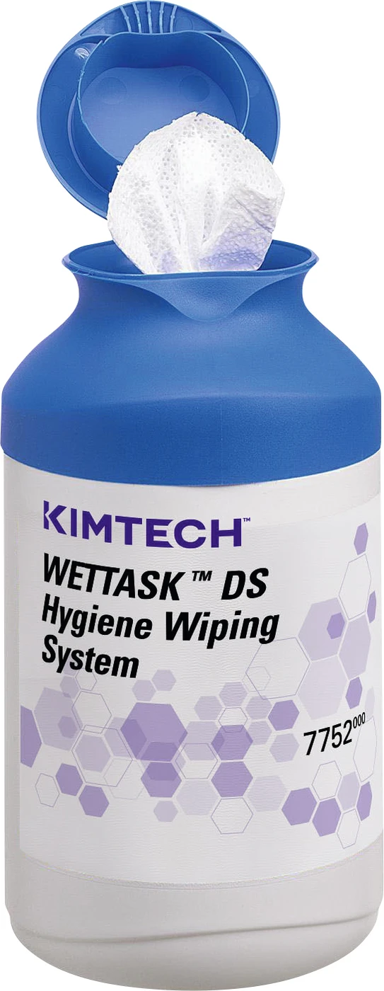 Kimtech™ Wettask™ DS Wischtücher Karton 12 Rollen x 55 Tücher weiß, inklusive 1 Behälter