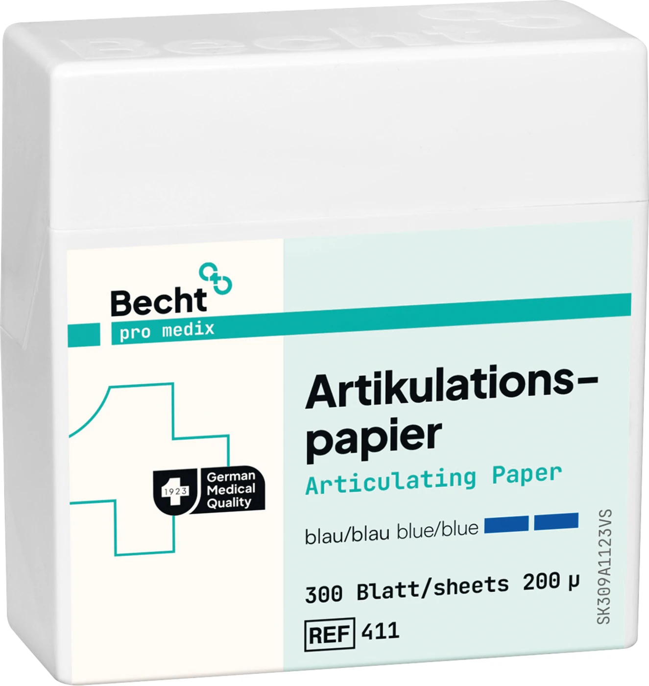 Artikulationspapier Packung 300 Stück blau 200µ