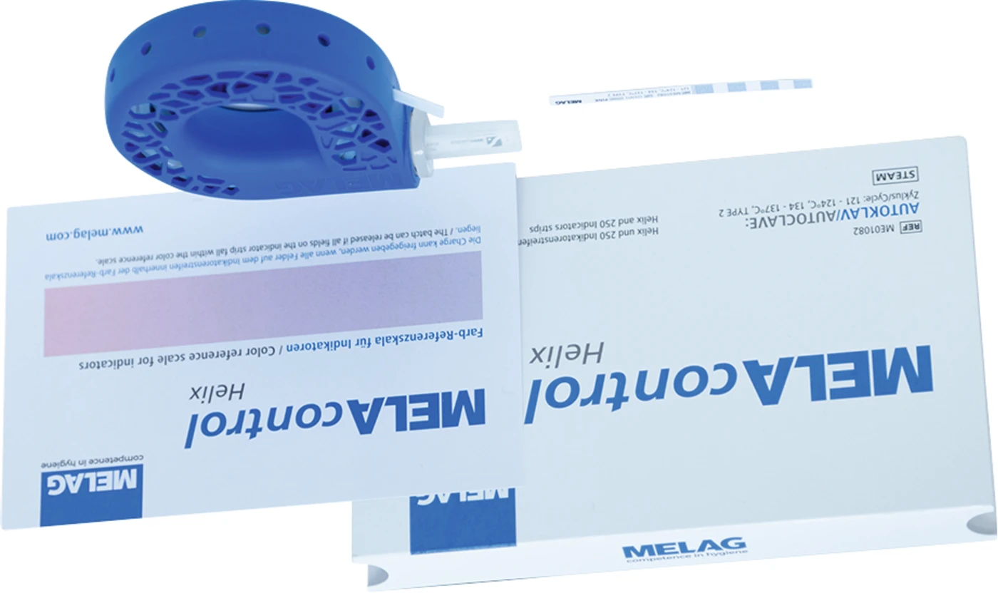 MELAcontrol® Helix Set Helix-Prüfkörper, 250 Indikatorstreifen
