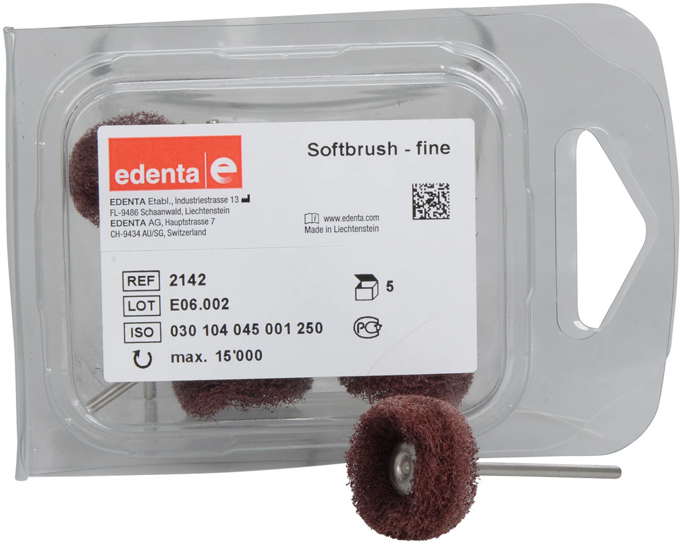 SoftBrush Packung 5 Stück fein, HP, Figur 045, ISO 250 SoftBrush Packung 5 Stück fein, HP, Figur 045, ISO 250