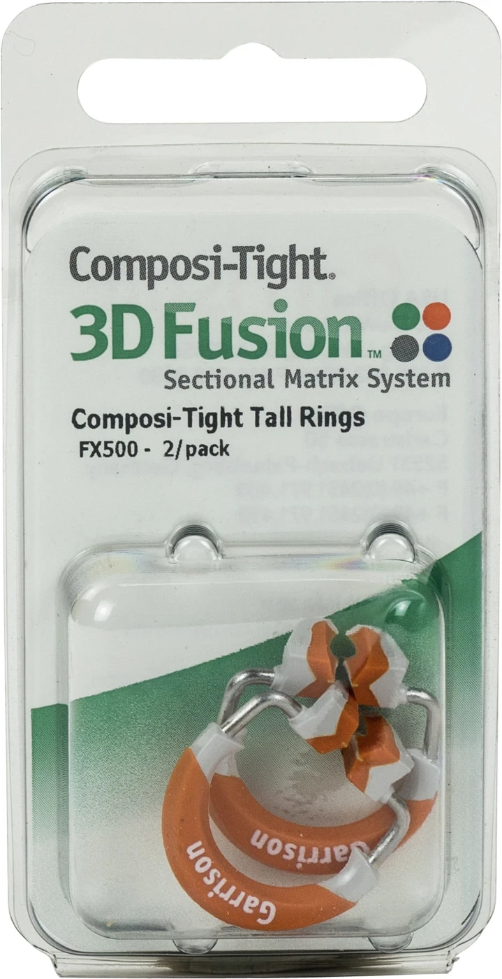 Separierringe Packung 2 x 3D Fusion Ringe orange, für lange Zähne