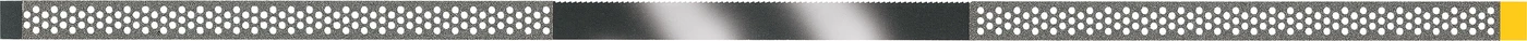 Diamantstreifen Packung 10 Stück einseitig, perforiert, 40 mm Sägeverzahnung, gelb superfein, 3,75 mm, Stärke 0,08 mm