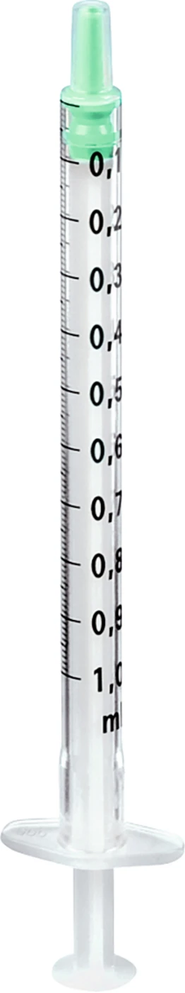Omnifix®-F Luer Solo Packung 100 x 1 ml Einmalspritzen ohne Kanüle, mit Luer Ansatz, 3-teilig