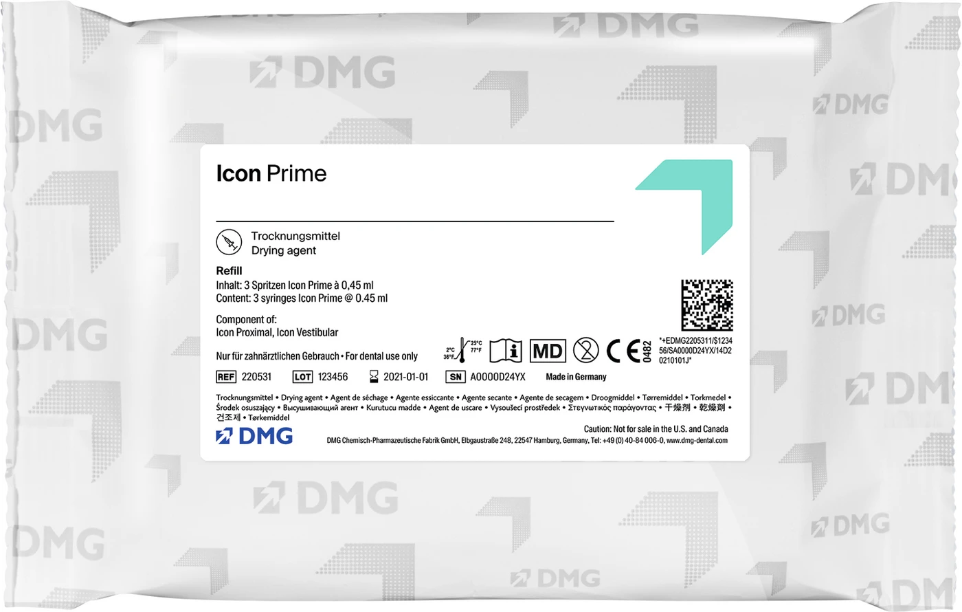 Icon Prime Packung 3 x 0,45 ml Spritze