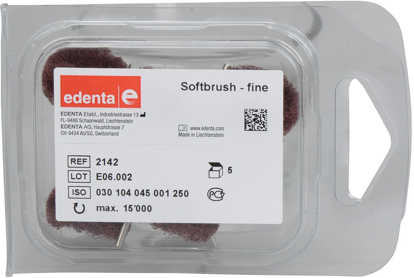 SoftBrush Packung 5 Stück fein, HP, Figur 045, ISO 250 SoftBrush Packung 5 Stück fein, HP, Figur 045, ISO 250