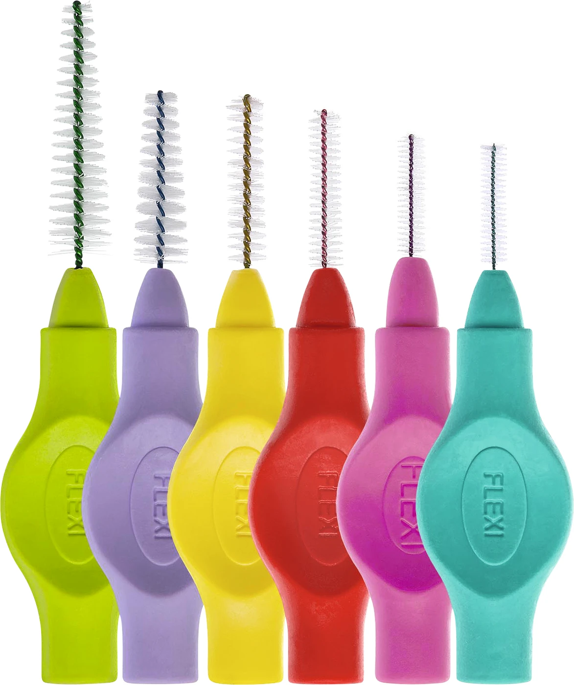 FLEXI® Interdentalbürsten PHD Start Kit 6 Stück (turquoise, coral, tangerine, ruby, aqua, lilac) PHD 0.6 - 1.4, ISO 0-4 FLEXI® Interdentalbürsten PHD Start Kit 6 Stück (turquoise, coral, tangerine, ruby, aqua, lilac) PHD 0.6 - 1.4, ISO 0-4