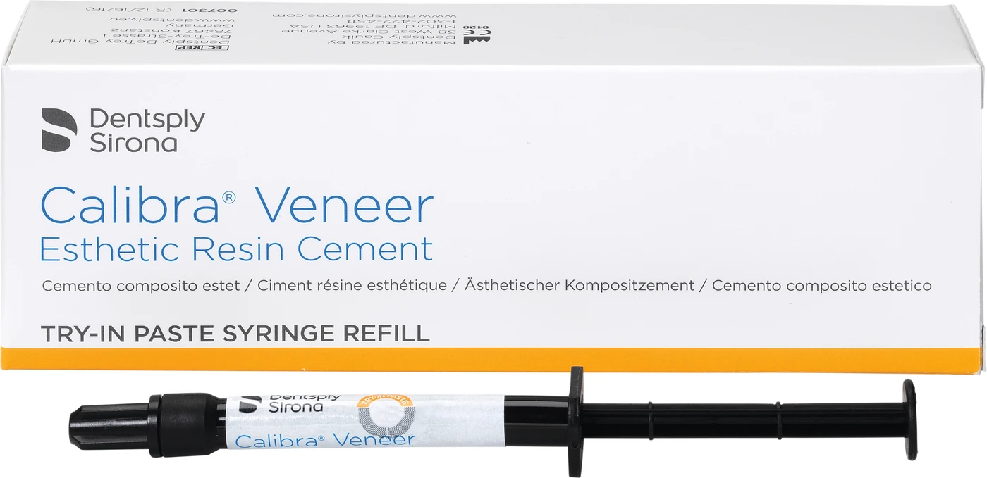 Calibra® Veneer Accessory Pack 5 x 1,8 g Spritze Try-In