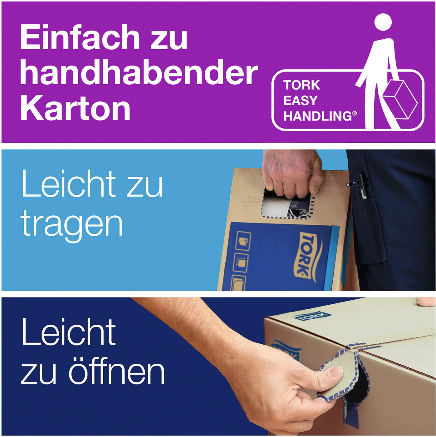 TORK® schnellauflösendes Zickzack Handtuch (V-Falz) Packung 15 x 250 Stück, 2-lagig, hochweiß, schnellauflösend