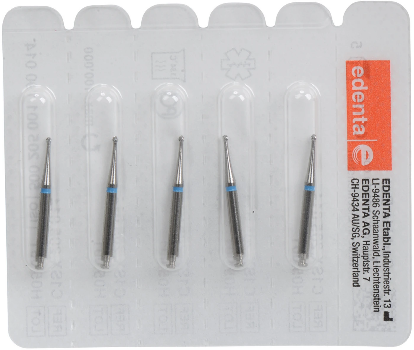 HM-Bohrer C1SX Packung 5 Stück Kreuzverzahnung blau RAL, Figur 001, ISO 014