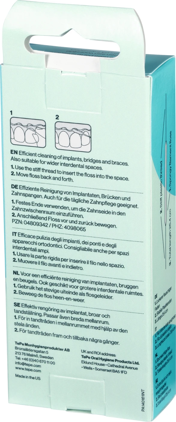 TePe® Bridge & Implant Floss Box 30 Stück