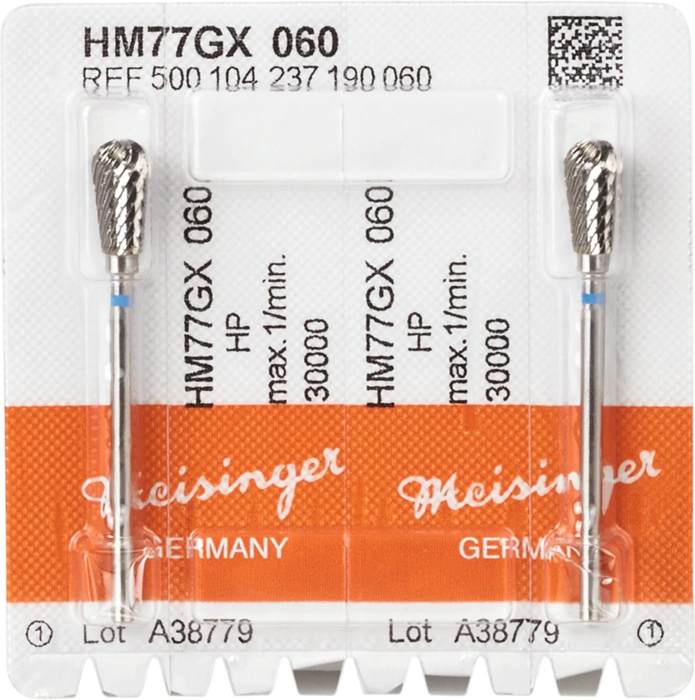 HM-Fräser GX Packung 2 Stück kreuzverzahnt, blau standard, HP, Figur 237, 11,5 mm, ISO 060