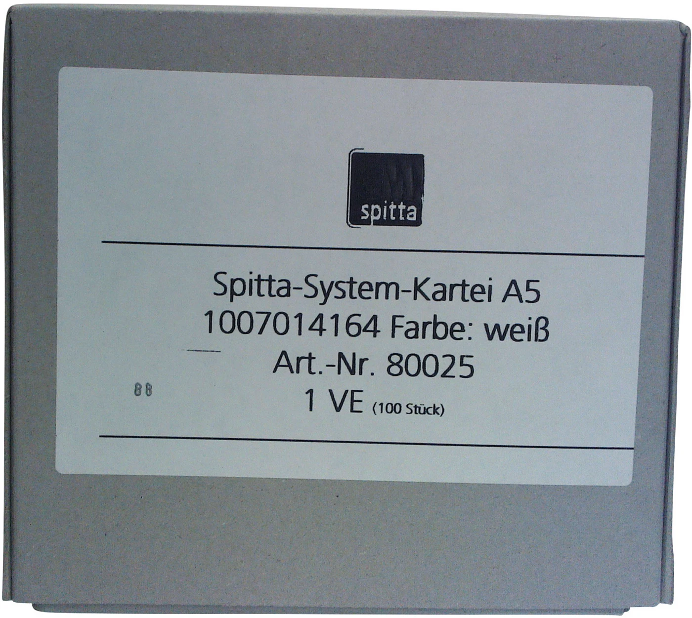 System Karteikarten A5 Packung 100 Stück weiß