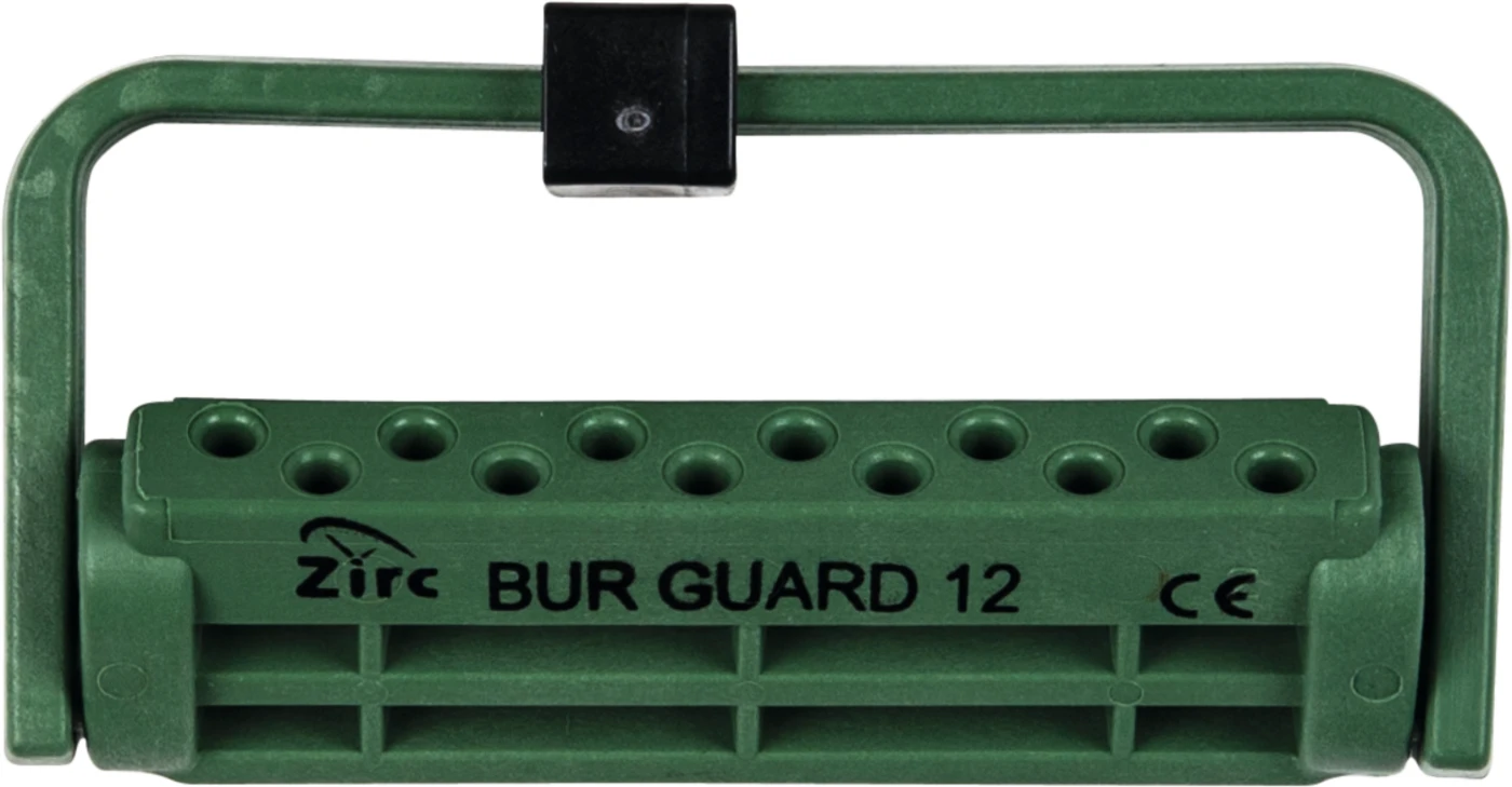 Steri-Bur Guards Stück für 12 Instrumente, grün, 7,3 x 3,9 x 1 cm