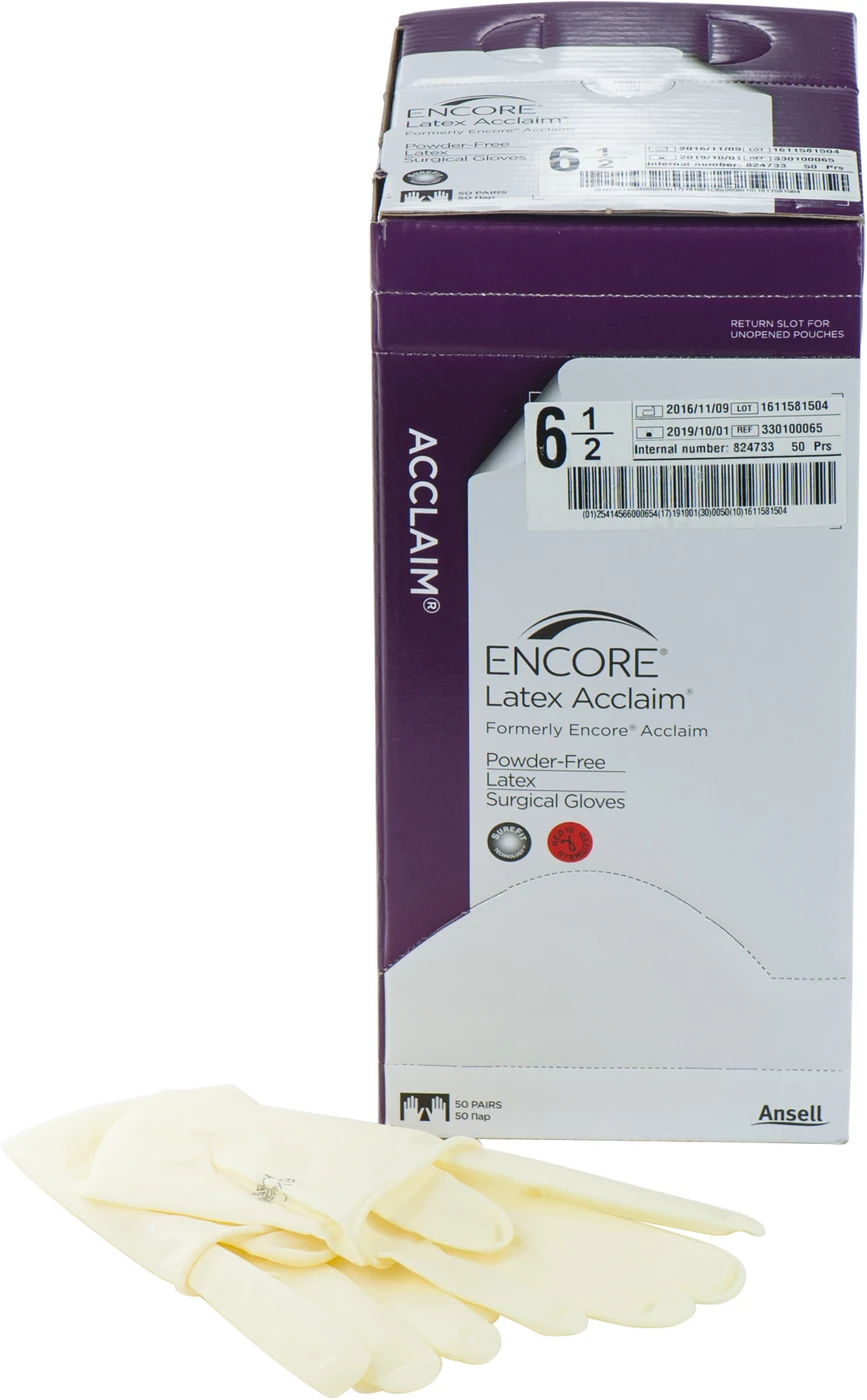 ENCORE® Latex Acclaim Packung 50 Paar puderfrei, natur, Größe 6,5