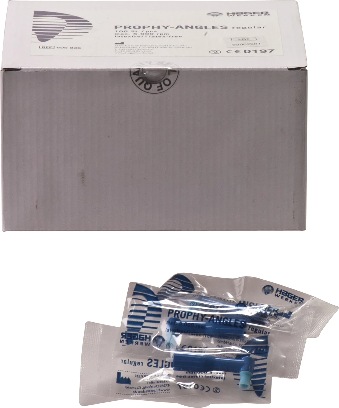 Prophy-Angles Packung 100 Stück violett regular