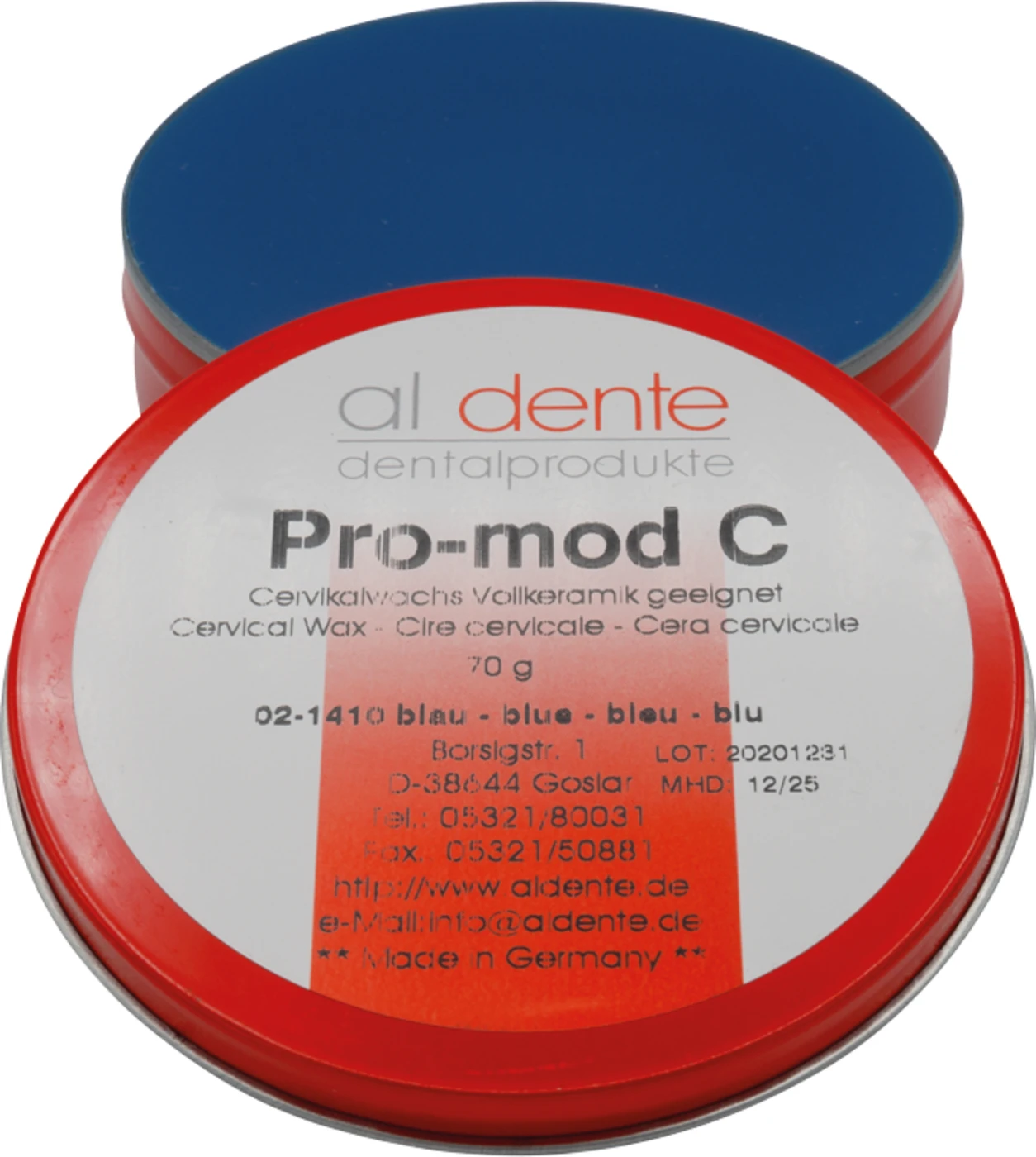 Pro-Mod C Cervicalwachs Dose 70 g blau