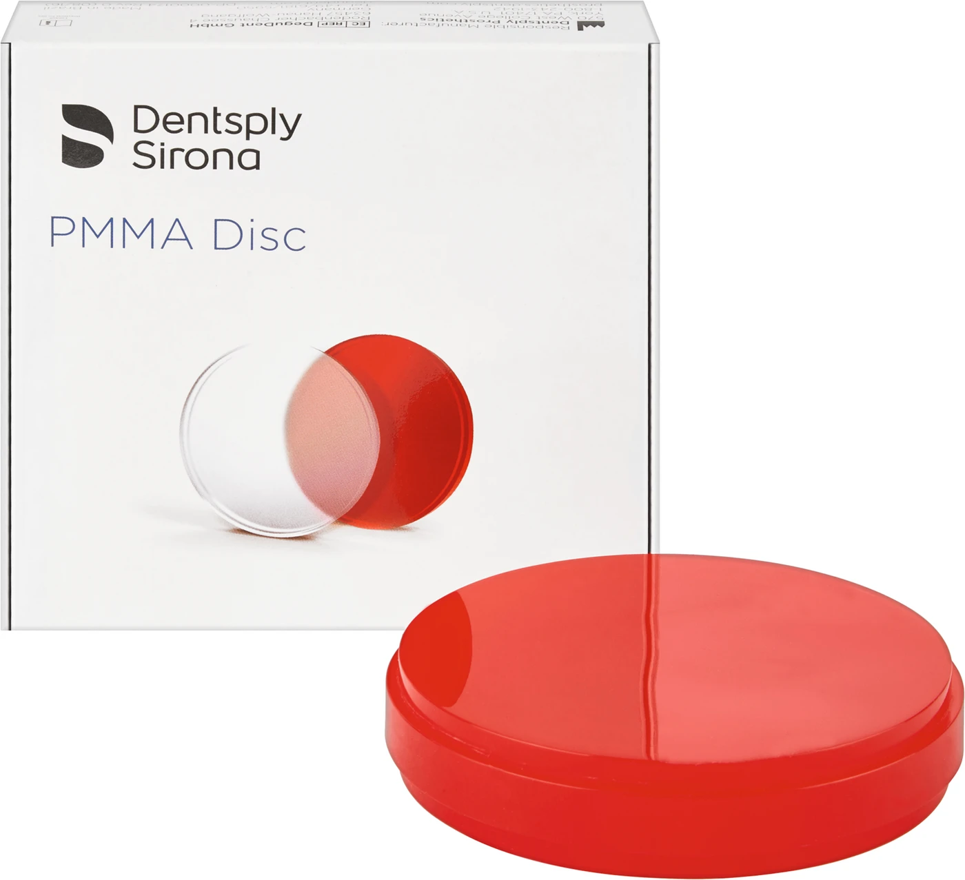 PMMA Disk Stück Ø 98 mm H 20 mm, red, Burnout